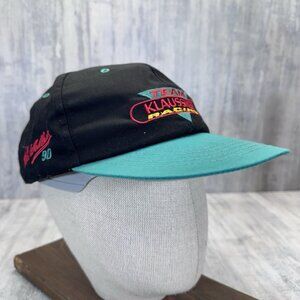 Vtg 90s Klaussner Racing Team Mike Wallace 90 Hat Cap Snap Back NASCAR Snap Back